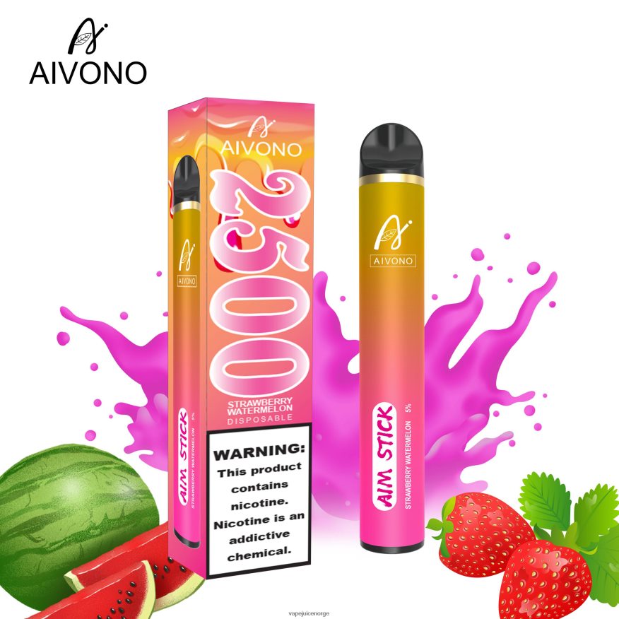 Aivono AIM STICK 2500 jordbær vannmelon - P26VZ8149 Vape Norge