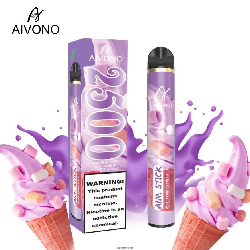 Aivono AIM STICK 2500 vanilje taro-is - P26VZ8147 Vape Norge
