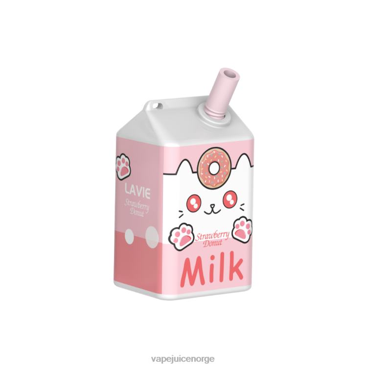 8J2L8177 Vape Norge - jordbær smultring LAVIE MILK 7000 drag