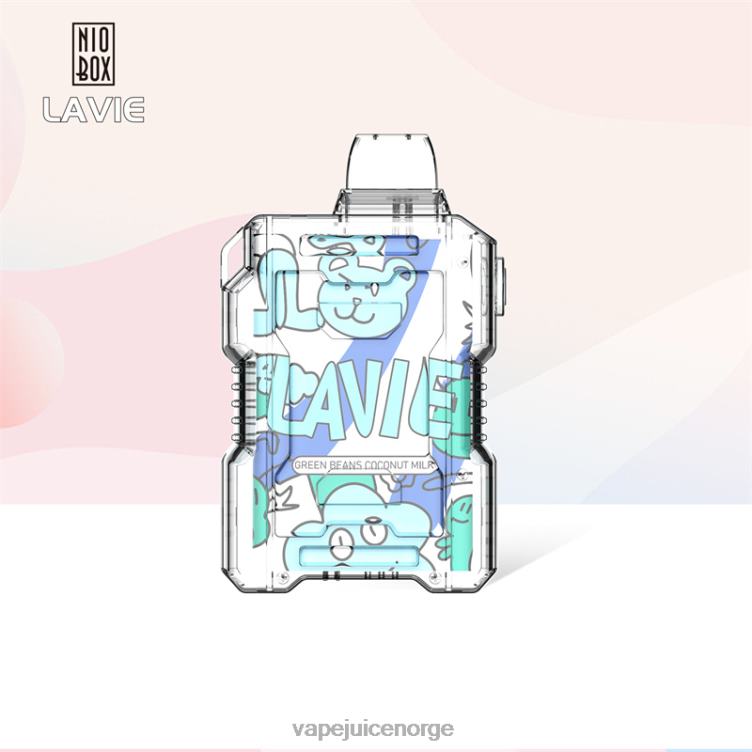 8J2L8188 Vape Juice - grønne bønner kokosmelk LAVIE NIO BOX 9000 drag
