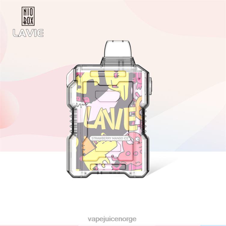 8J2L8190 Vape Juice - jordbær mango is LAVIE NIO BOX 9000 drag