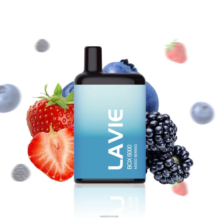 8J2L8203 Vape Norge - blandede bær LAVIE BOX 6000 drag