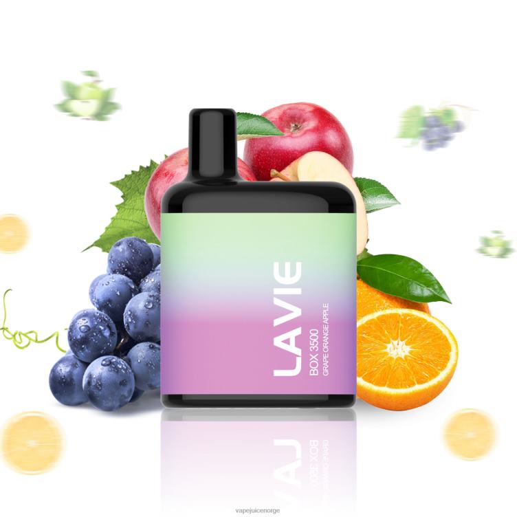 8J2L8212 Vape Juice - drue appelsin eple LAVIE BOX 3500 drag