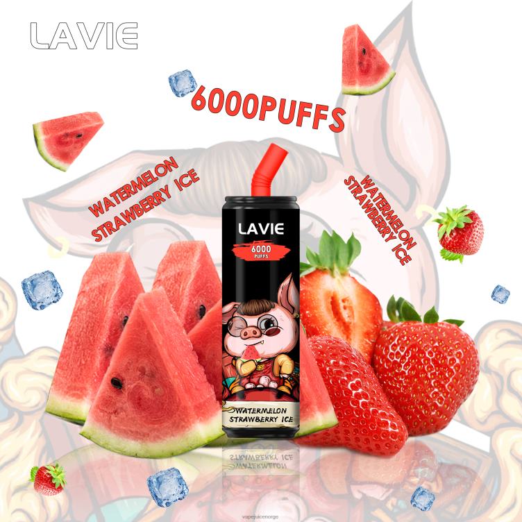 8J2L8267 Vape Norge - vannmelon jordbæris LAVIE Coke BAR 6000 drag