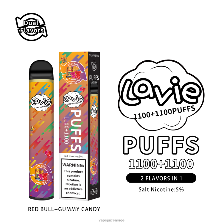 8J2L8299 Vape Norge - red bull/gummy candy LAVIE BAR Switch 2200 drag
