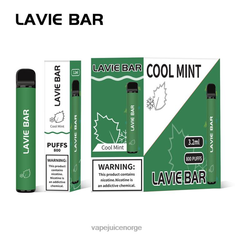 8J2L8311 Vape Norge - kjølig mynte LAVIE BAR 800 drag
