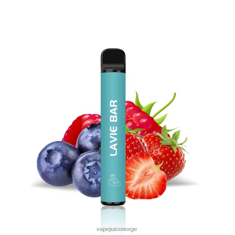 8J2L8323 Vape Norge - bland bær LAVIE BAR 2 % versjon 800 puff