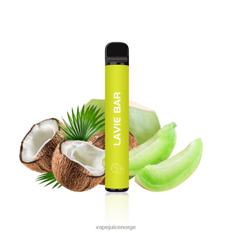8J2L8324 Vape Juice - melon kokos LAVIE BAR 2 % versjon 800 puff