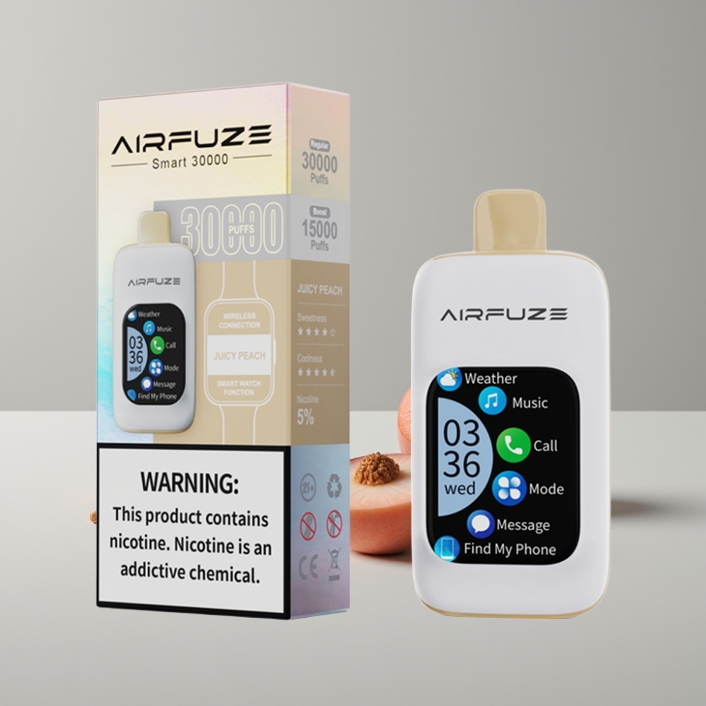 AirFuze Smart 30000 Puffs Engangs Pod Saftig Fersken 5% 900mAh Type-C