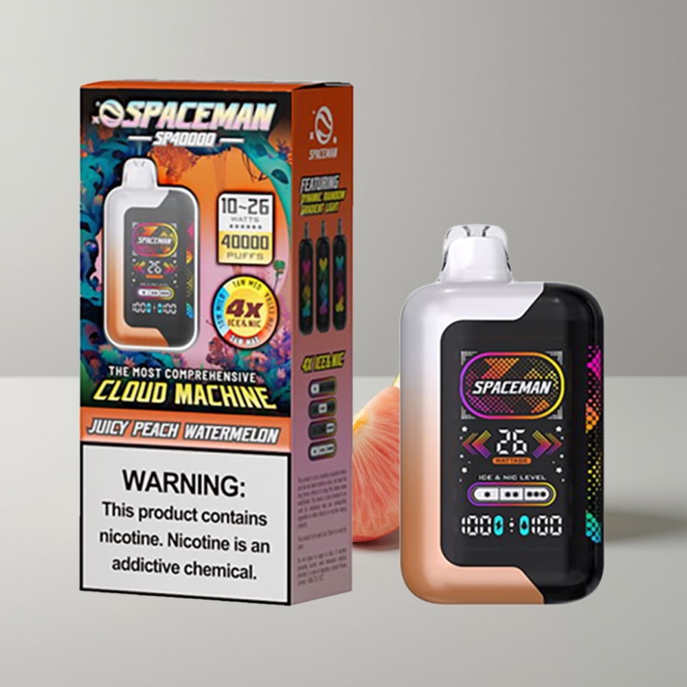 SMOK SPACEMAN SP40000 Engangsvape Saftig Fersken Vannmelon Zero Nikotin