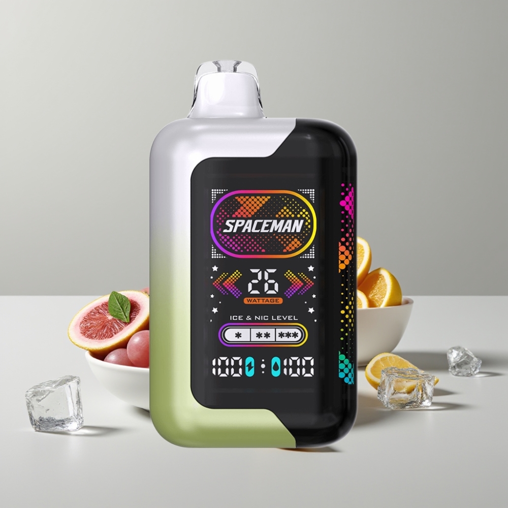 SMOK SPACEMAN SP40000 Engangsvaper Hvit Drue Is Zero Nikotin