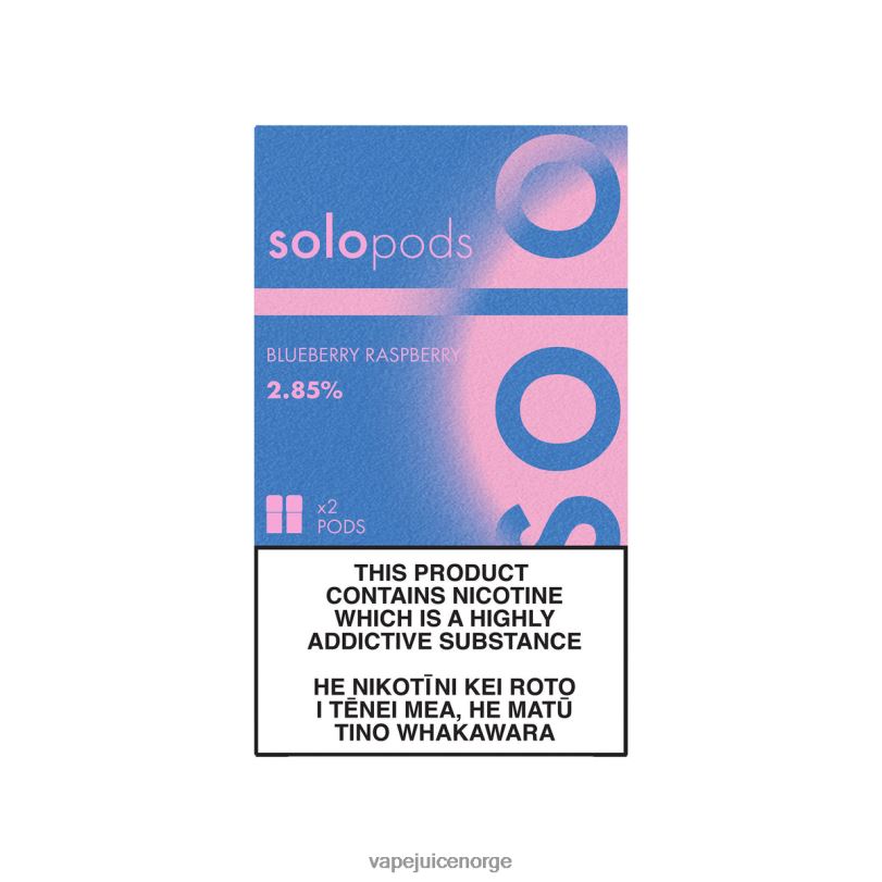 Vape Norge blåbær bringebær | Solo erstatning pod 2-pack 2N08053